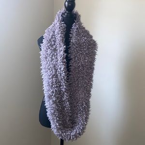 Infinity scarf gray winter